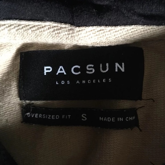 Pacsun Hoodie. nude base with black hood - Picture 3 of 3
